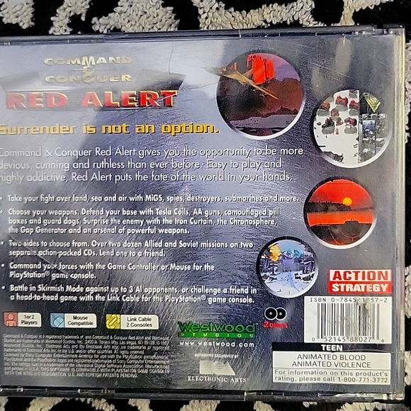 Command & conquer red alert Playstation 1 game collectible edition - Picture 7 of 8